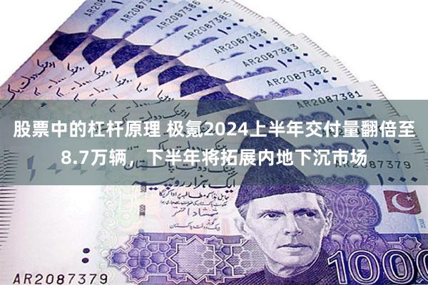 股票中的杠杆原理 极氪2024上半年交付量翻倍至8.7万辆，