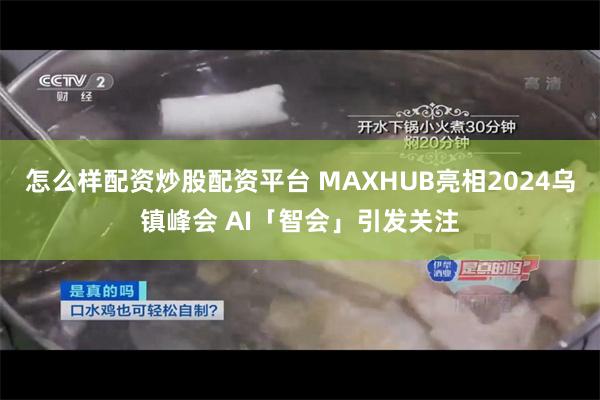 怎么样配资炒股配资平台 MAXHUB亮相2024乌镇峰会 A