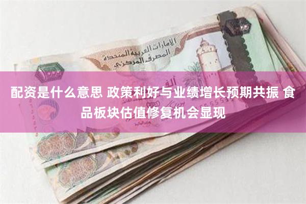 配资是什么意思 政策利好与业绩增长预期共振 食品板块估值修复