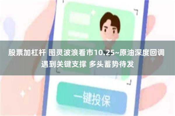 股票加杠杆 图灵波浪看市10.25~原油深度回调 遇到关键支